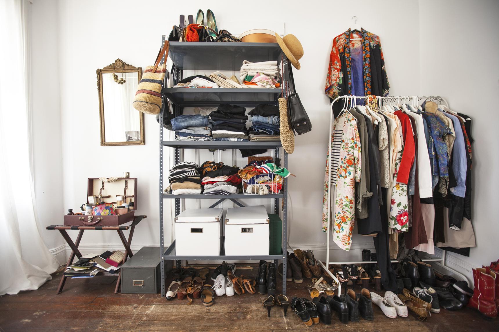 Overflow clothing storage