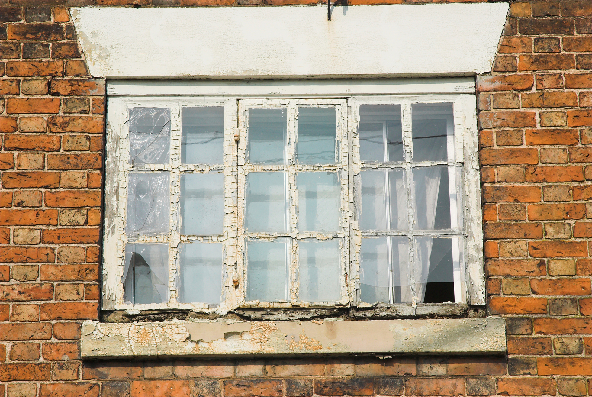 Rotting window at a home