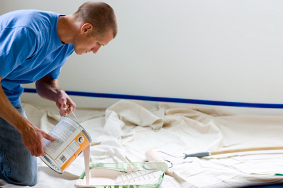 using a drop cloth painters drop cloth home painting tips